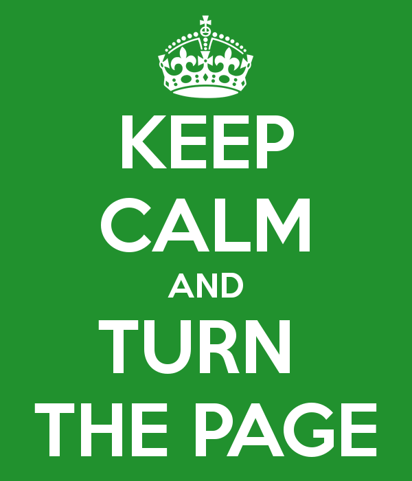 Keep Calm, Turn the Page